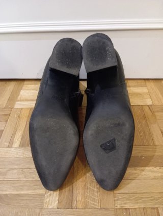 Botines H&M negros efecto piel