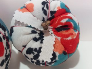 Pack 2 Calabazas Decorativas Tela Handmade