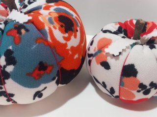 Pack 2 Calabazas Decorativas Tela Handmade