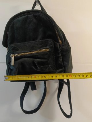 Mochila terciopelo negra Easy Wear