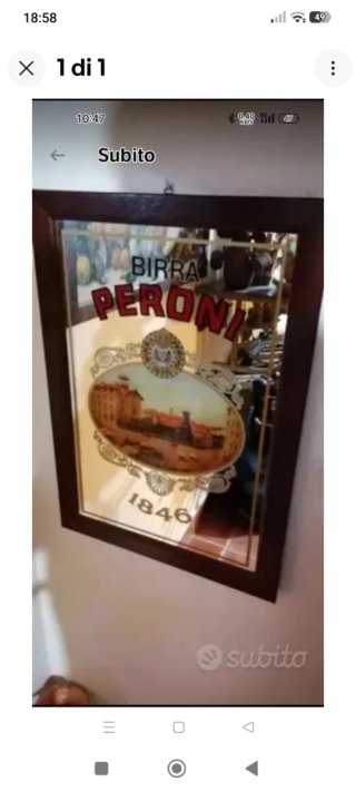 Specchio Peroni cm 40x60
