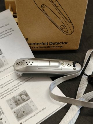 Aparato Detector de Billetes Falsos Duronic