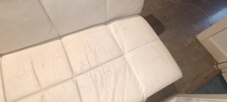 Sofá Cama Piel Sintética Blanco