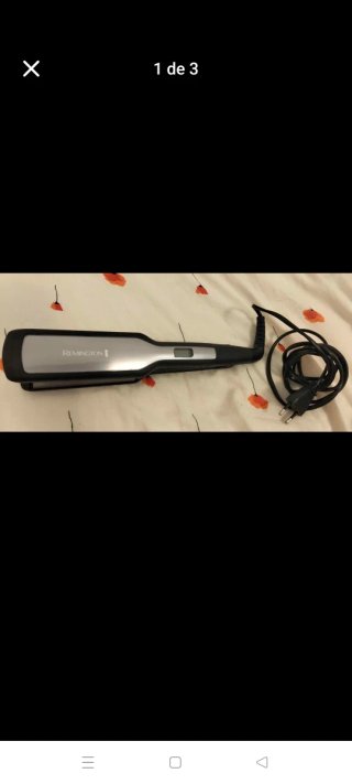 Plancha de pelo Remington gris