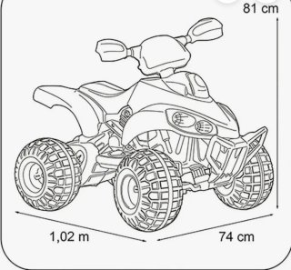 Quad Feber Brutale Eléctrico Rojo