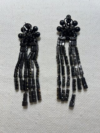 Pendientes Zara Flor Dorados y Negros