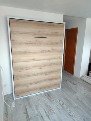 Cama Abatible Nórdico Blanco 135x190