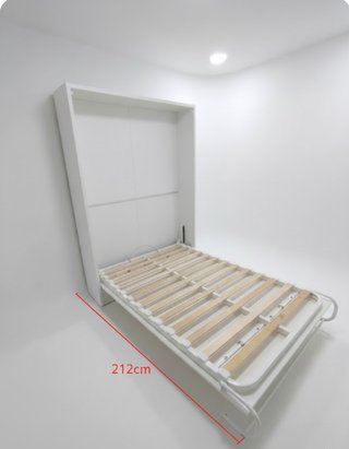 Cama Abatible Nórdico Blanco 135x190