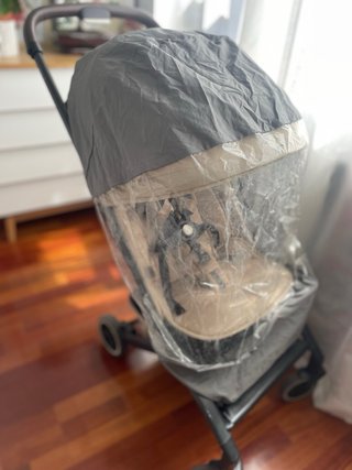 Silla Jool Aer beige + protector lluvia + barra