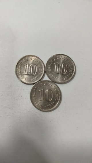 3 Monedas 10 Sen - Malasia
