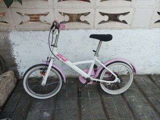 Bicicleta infantil Decathlon rosa