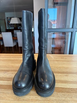 Botas altas Farrutx piel negra