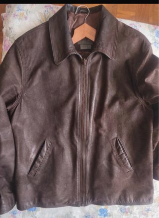 Chaqueta Zara Piel Estilo Harrington 2000s