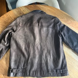 Chaqueta Zara Piel Estilo Harrington 2000s