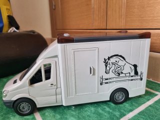 Lote 3 Coches Juguete: Ambulancia, Camper, Animale