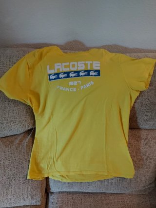 Camiseta Lacoste Amarilla