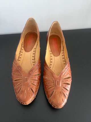 Zapato verano tacón bajo marrón