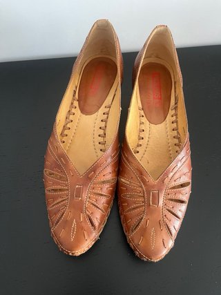 Zapato verano tacón bajo marrón