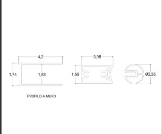 Box doccia 120cm battente 85cm
