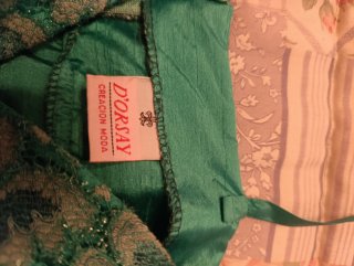 Vestido fiesta verde corto
