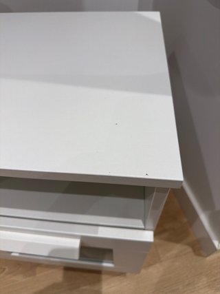 Mesita de noche Brimnes Ikea Blanca