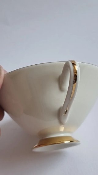 Taza té vintage PMR Bavaria porcelana