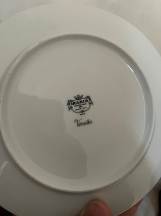 Vajilla Irabia Versalles Porcelana Dorada