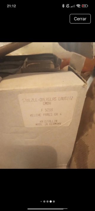 Lotto di 7 scatole di calici di cristallo tedesco