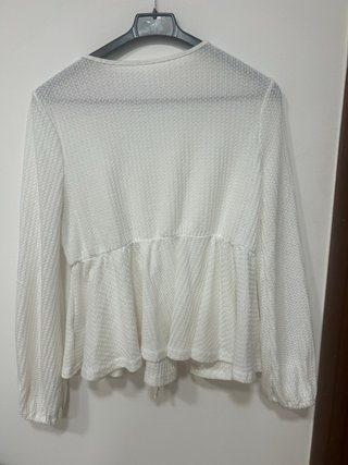 Jersey blanco manga larga