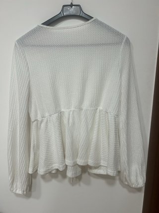 Jersey blanco manga larga