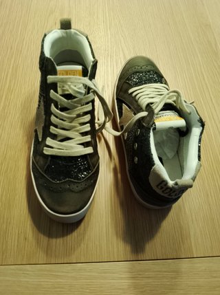 Zapatillas Golden Goose Bota Negra/Gris Talla 39