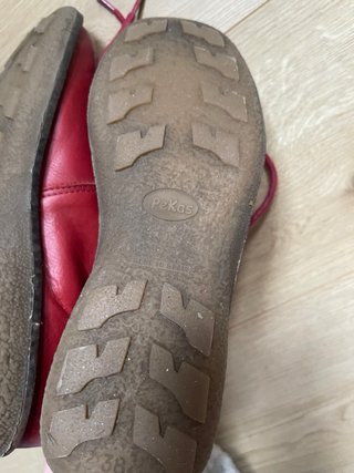 Botas Pekas Piel Forradas Talla 38 Rojas