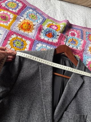 Americana gris hombre
