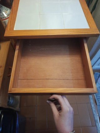 Carrito Auxiliar Cocina Madera y Metal