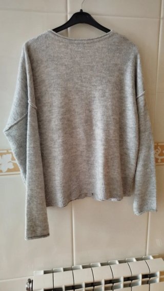 Chaqueta C&A Mujer Talla M Gris