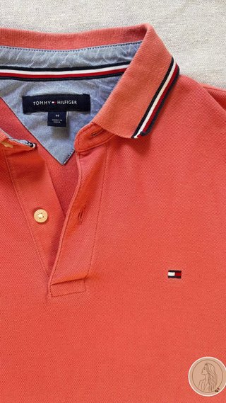 Polo Tommy Hilfiger Naranja Talla Mw