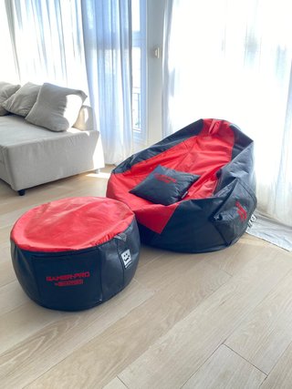 Pack Gamer Pro Shappers: Puff + Reposapiés + Cojín