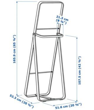 Espejo IKEA IKornnes Madera