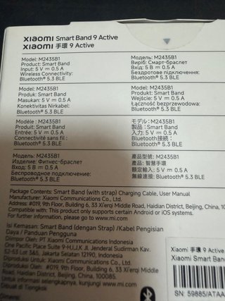 Xiaomi Smart Band 9 Active Negra