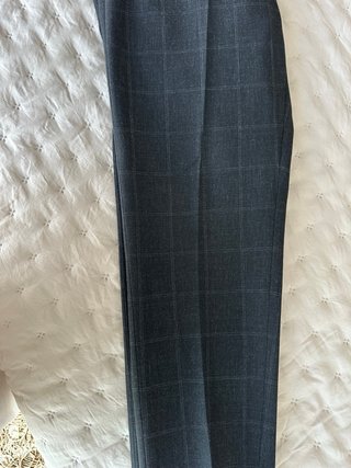 Traje Zara a cuadros gris