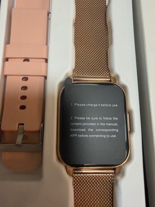 Popglory P66 Smartwatch Oro Rosa y Rosa