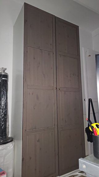 Puertas armario PAX Ikea madera marrón