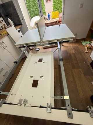 Mesa escritorio 4 puestos blanca