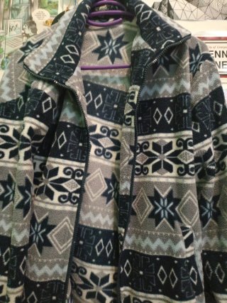 Chaqueta étnica vintage estampada