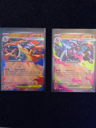 2 Cartas Pokémon Mega Charizard