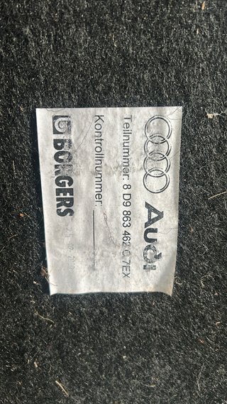 Moqueta Maletero Audi S4 B5