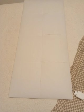 Cabecero blanco estándar para cama de 80 a 105