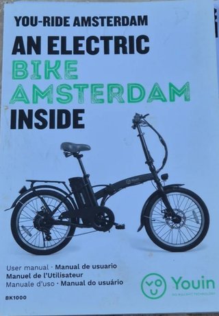 Bicicleta Eléctrica Plegable Negra