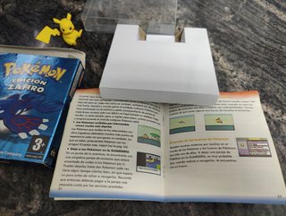 Caja y Manual Pokémon Zafiro Edición