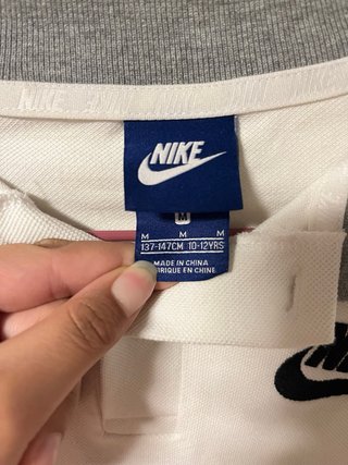 Polo Nike Colorblock Gris Negro Blanco Niño